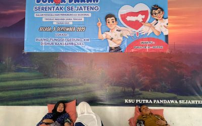 Donor Darah Serentak Se-Jateng dalam Rangka Peringatan HARHUBNAS 2025 di Banjarnegara